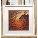 Cross stitch kit "Landscape with a cobweb" 18×18 cm S1667