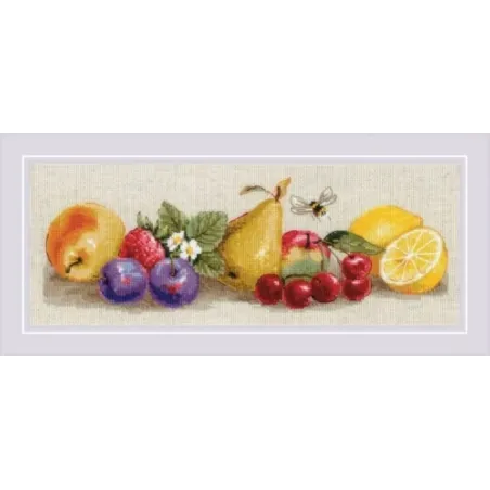 Kit point de croix "Goût d'été" 40x15 cm SR2357