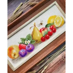 Kit point de croix "Goût d'été" 40x15 cm SR2357