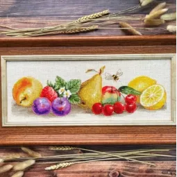Kit point de croix "Goût d'été" 40x15 cm SR2357