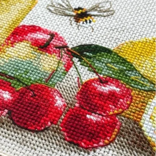 Kit point de croix "Goût d'été" 40x15 cm SR2357
