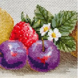 Kit point de croix "Goût d'été" 40x15 cm SR2357