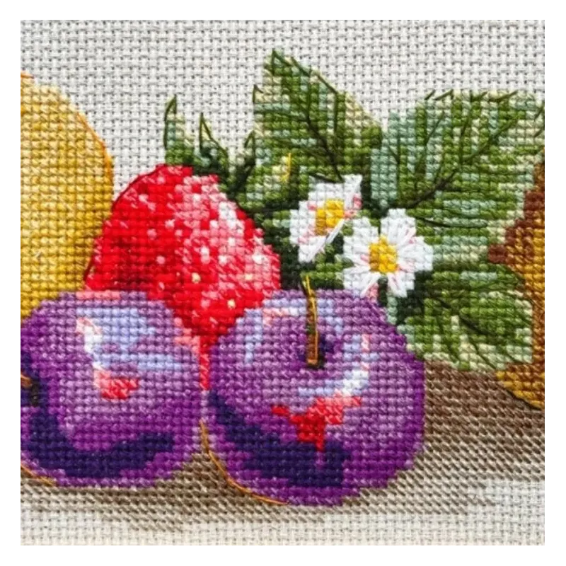 Siuvinėjimo kryželiu rinkinys "Vasaros skonis" 40x15 cm SR2357
