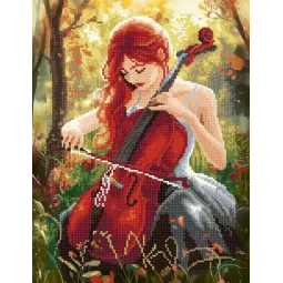 Diamond Painting Kit mit Unterrahmen "Cello" 30x40 cm VA910
