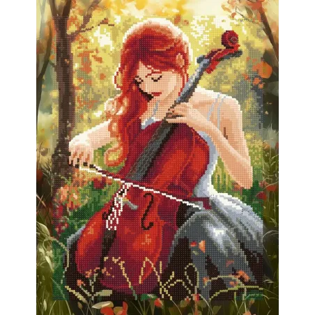 Kit Diamond Painting sur châssis "Cello" 30x40 cm VA910