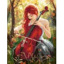 Kit Diamond Painting sur châssis "Cello" 30x40 cm VA910