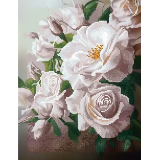 Diamond Painting kit with subframe "Flowers" 30x40 cm VA909