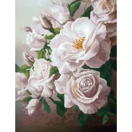 Deimantinio tapymo rinkinys su porėmiu "Gėlės" 30x40 cm VA909