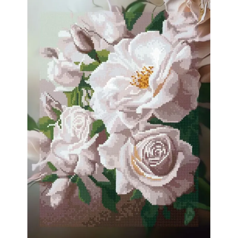 Diamond Painting kit with subframe "Flowers" 30x40 cm VA909