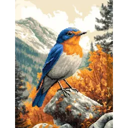 Diamant Malerei Set mit Keilrahmen "Vogel" 30x40 cm VA907
