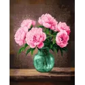 Diamond Painting Set mit Keilrahmen "Pfingstrosen" 30x40 cm VA899