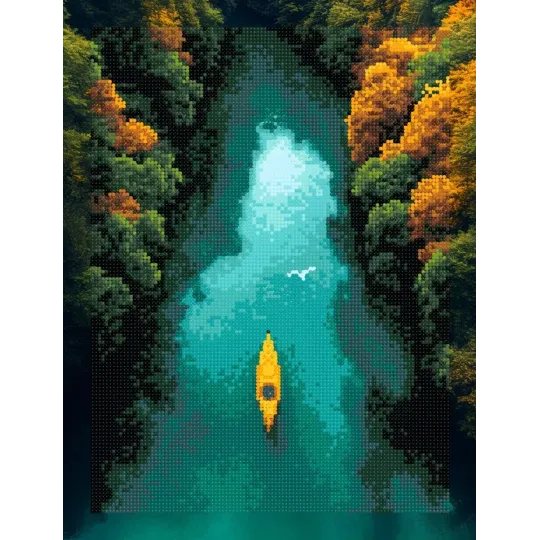 Diamond Painting Set mit Keilrahmen "Amazonas" 30x40 cm VA898