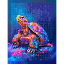 Kit de peinture diamant avec sous-cadre "Tortue" 30x40 cm VA896