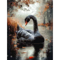Diamantmalerei-Set mit Keilrahmen "Schwan" 30x40 cm VA894