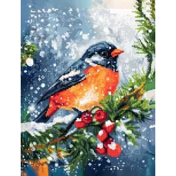 Kit de Diamond Painting avec châssis "Bouvreuil" 30x40 cm VA892
