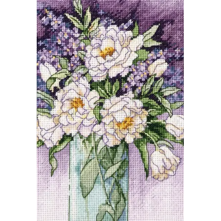 White Peonies D65074