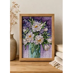 White Peonies D65074