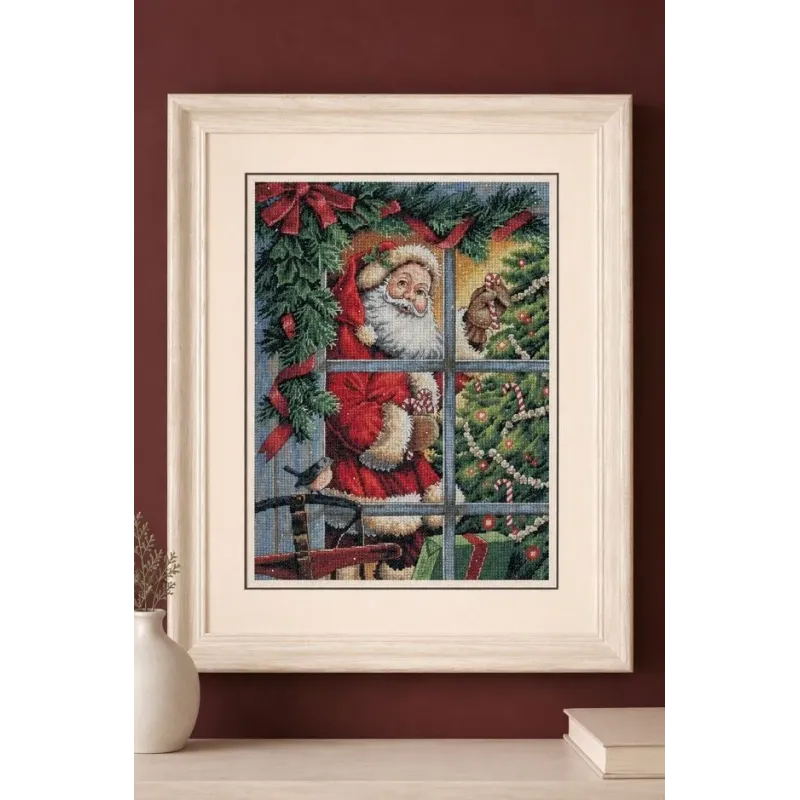 Cross stitch kit Candy Cane Santa 30 x 41 cm D08734