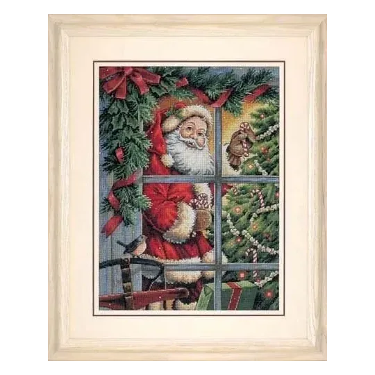 Cross stitch kit Candy Cane Santa 30 x 41 cm D08734