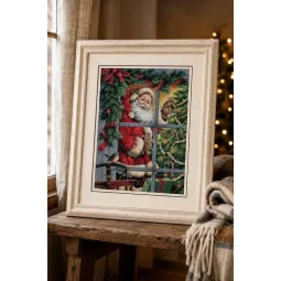 Cross stitch kit Candy Cane Santa 30 x 41 cm D08734