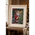 Cross stitch kit Candy Cane Santa 30 x 41 cm D08734
