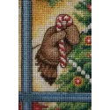 Cross stitch kit Candy Cane Santa 30 x 41 cm D08734