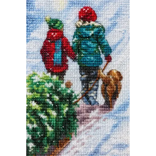 Cross-stitch kit. Christmas Tradition Stocking 40,6 cm D70-08995