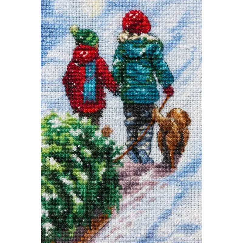 Cross-stitch kit. Christmas Tradition Stocking 40,6 cm D70-08995