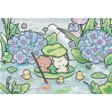 Kit de point de croix "Jour de pluie" 32x22 cm LI10-011