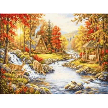 Набор Petit Point "Осенняя Гавань" 29.5x22 см SG736