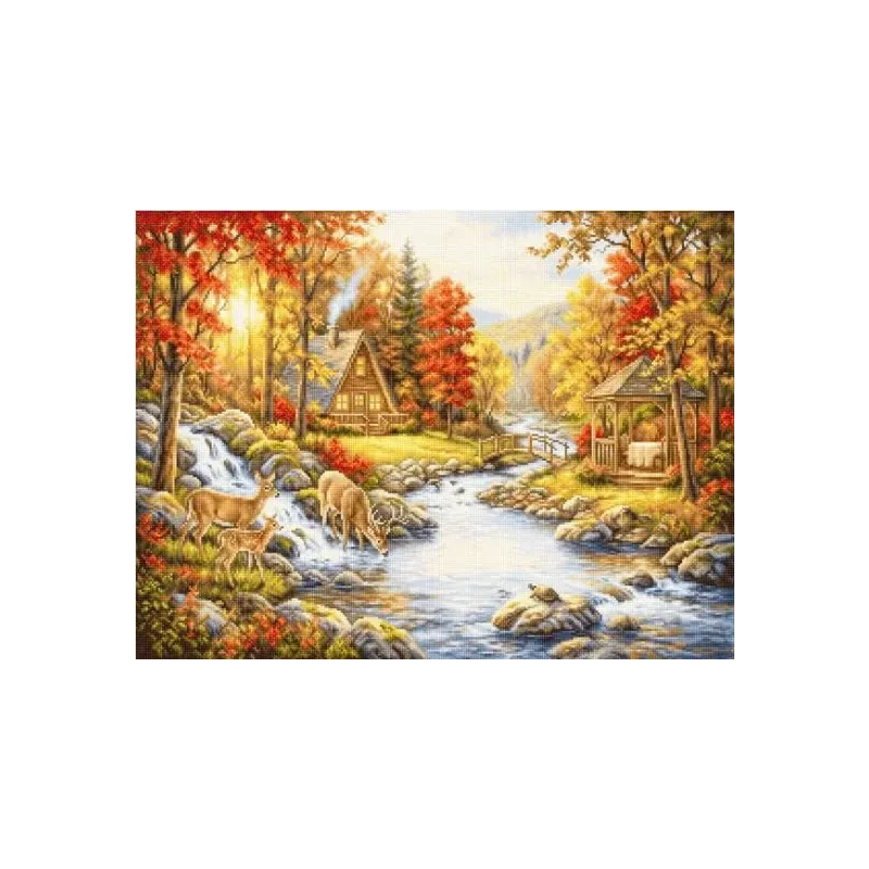 Petit Point Kit "Autumn Haven" 29.5x22 cm SG736