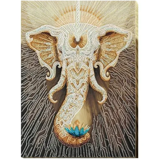 Bead Embroidery Kit on Art Canvas "White" 31 х 43 cm AAB-681