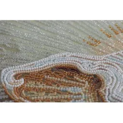 Kit de broderie perles sur toile d'art "Blanc" 31 x 43 cm AAB-681