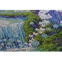 Bead Embroidery Kit on Art Canvas "Crystal spray fly" 30 х 30 cm AAB-658
