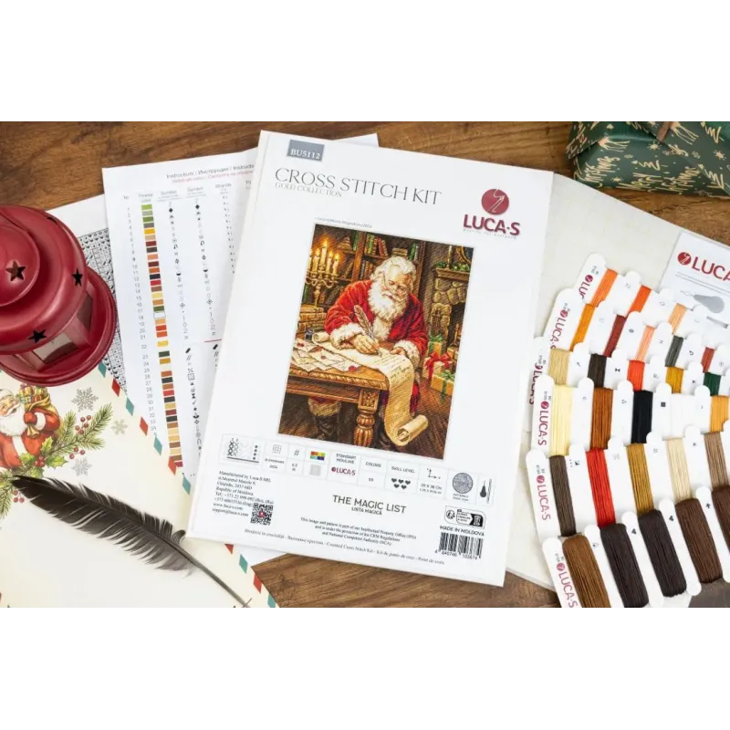 Kit de point de croix "La Liste Magique" 29x38 cm SBU5112