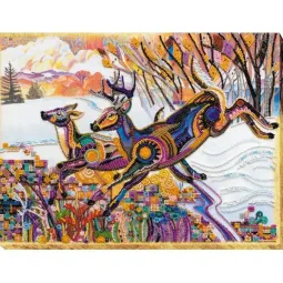 Bead Embroidery Kit on Art Canvas "For spring" 37 х 28 cm AAB-595