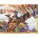 Karoliukų siuvinėjimo rinkinys ant meno drobės "Pavasariui" 37 x 28 cm AAB-595