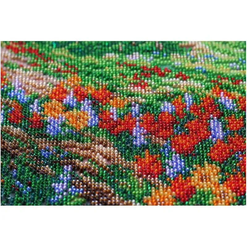 Bead Embroidery Kit on Art Canvas "Mountain landscape" 37 х 30 cm AAB-561