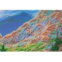 Bead Embroidery Kit on Art Canvas "Mountain landscape" 37 х 30 cm AAB-561