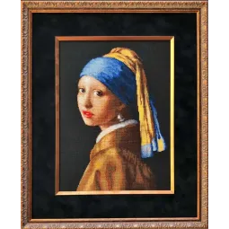 Cross stitch kit "Girl with a Pearl Earring" 30x40 cm SR2373