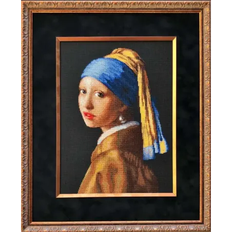 Cross stitch kit "Girl with a Pearl Earring" 30x40 cm SR2373