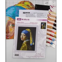 Cross stitch kit "Girl with a Pearl Earring" 30x40 cm SR2373