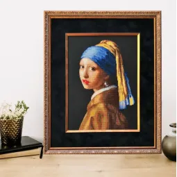 Cross stitch kit "Girl with a Pearl Earring" 30x40 cm SR2373