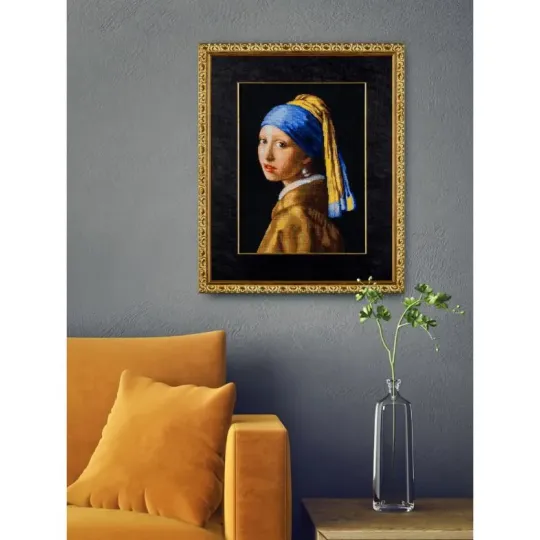 Cross stitch kit "Girl with a Pearl Earring" 30x40 cm SR2373