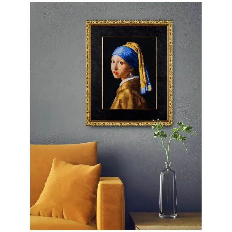 Cross stitch kit "Girl with a Pearl Earring" 30x40 cm SR2373