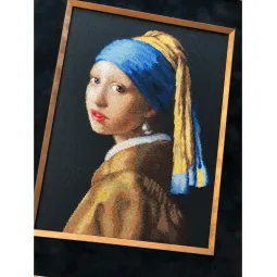 Cross stitch kit "Girl with a Pearl Earring" 30x40 cm SR2373