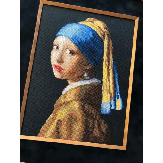 Cross stitch kit "Girl with a Pearl Earring" 30x40 cm SR2373