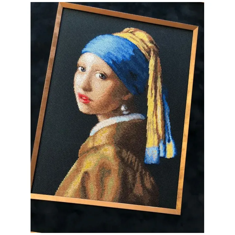Cross stitch kit "Girl with a Pearl Earring" 30x40 cm SR2373