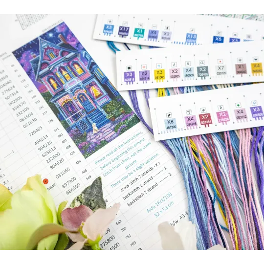 Cross stitch kit "Victorian Dreams" 18x39 cm LI67-00