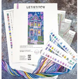 Kit de point de croix "Rêves Victorienne" 18x39 cm LI67-00